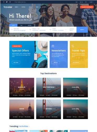 Traveler - #1 BOOKING WORDPRESS THEME