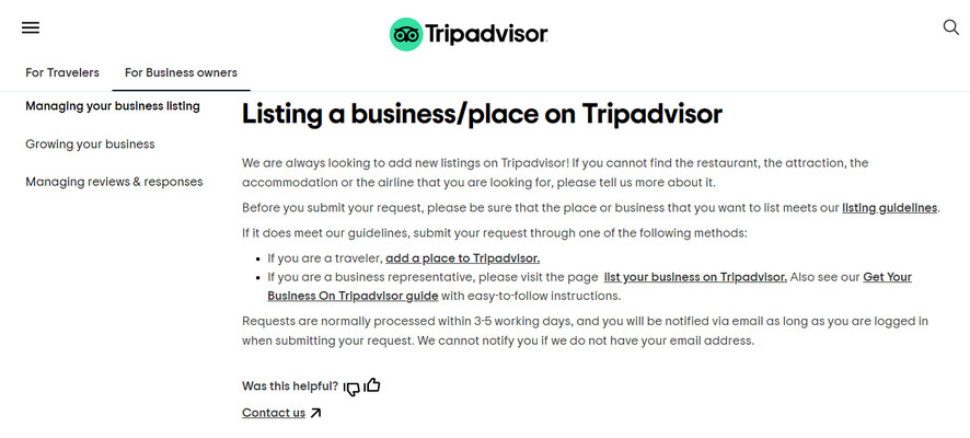 How to create a tripadvisor listing - promote travel agency website