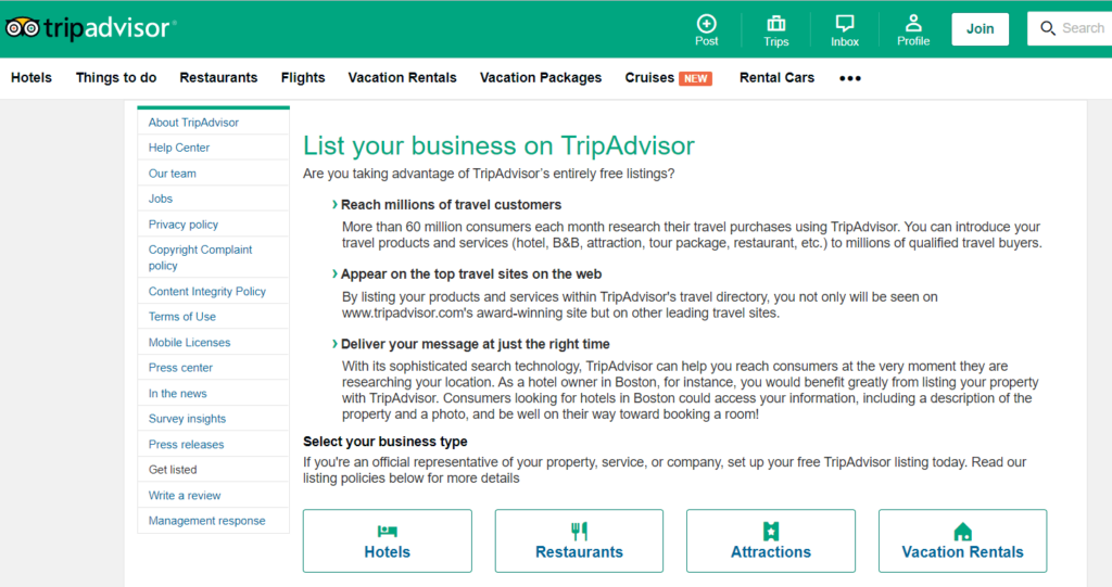 How to create tripadvisor listing business Image 1